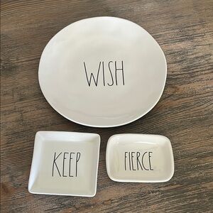 3 Rae Dunn Ceramic Pieces